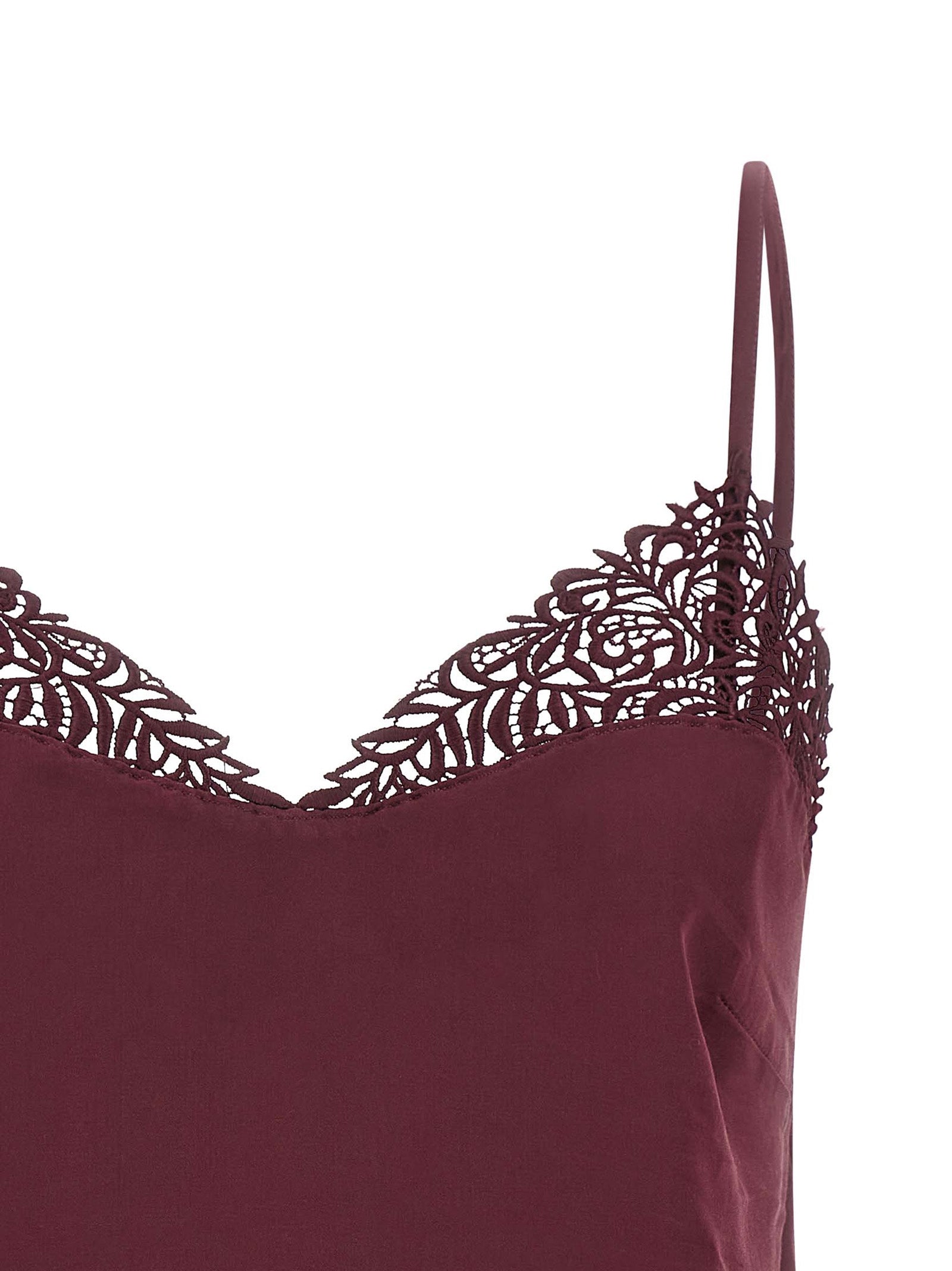 TWIN SET - TWIN SET - Satin lace top - Women’s Top