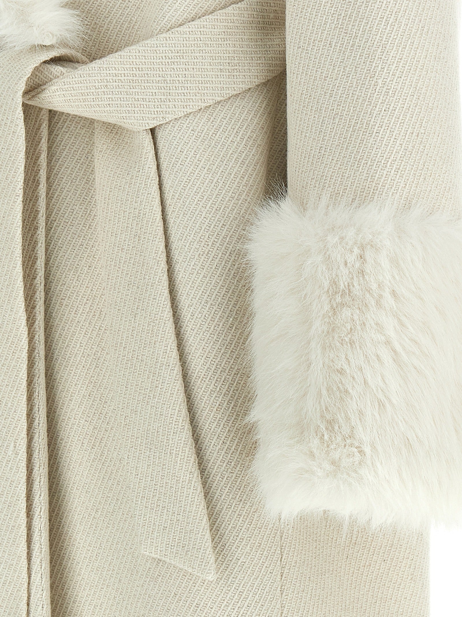 TWIN SET - TWIN SET - Lamé thread coat - Women’s Outerwear