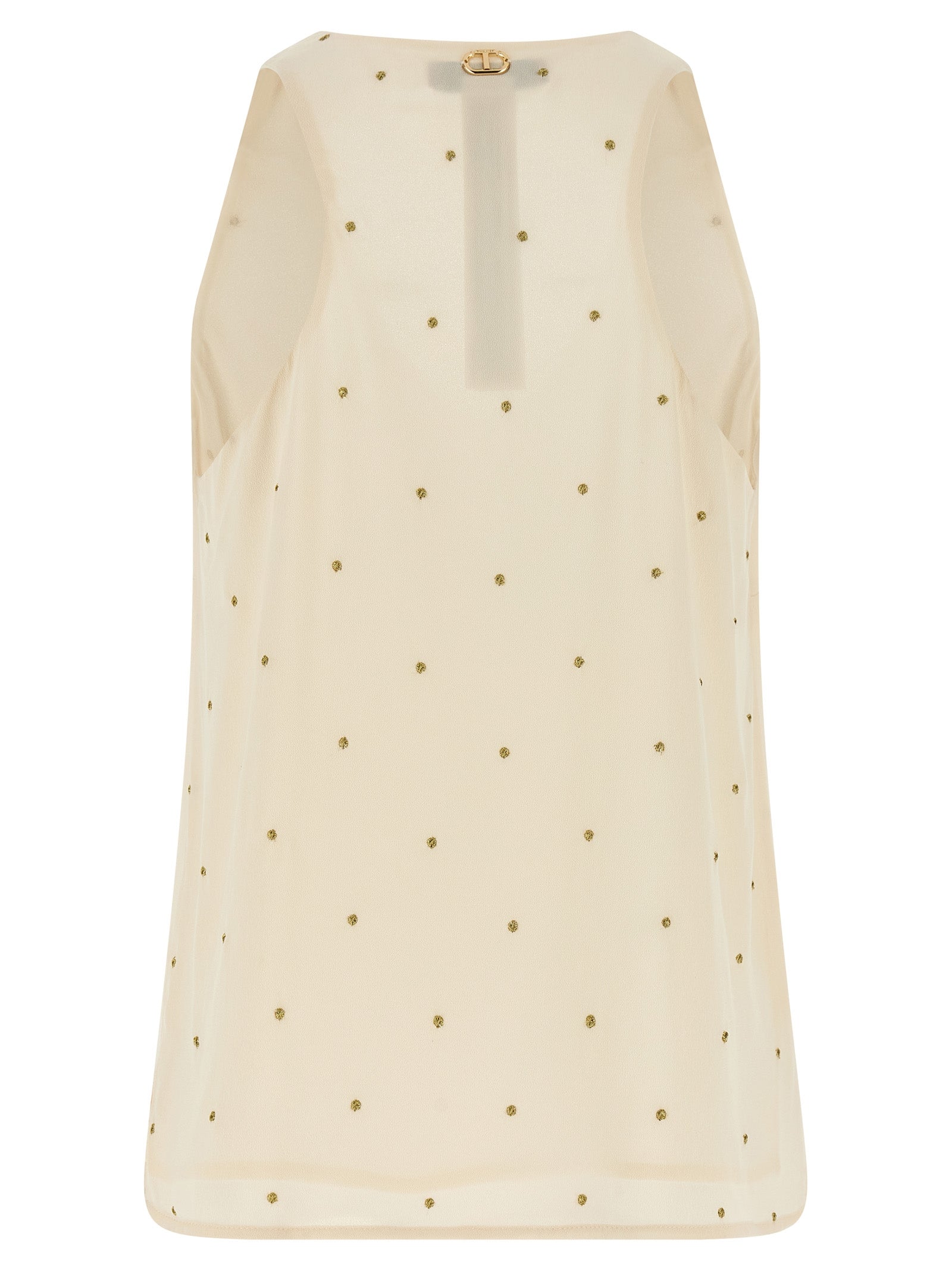 TWIN SET - TWIN SET - Lurex embroidery tank top - Women’s Tops