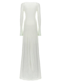 Victoria Beckham Women's Twist Waist Long Dress Green