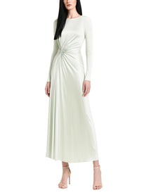 Victoria Beckham Women's Twist Waist Long Dress Green