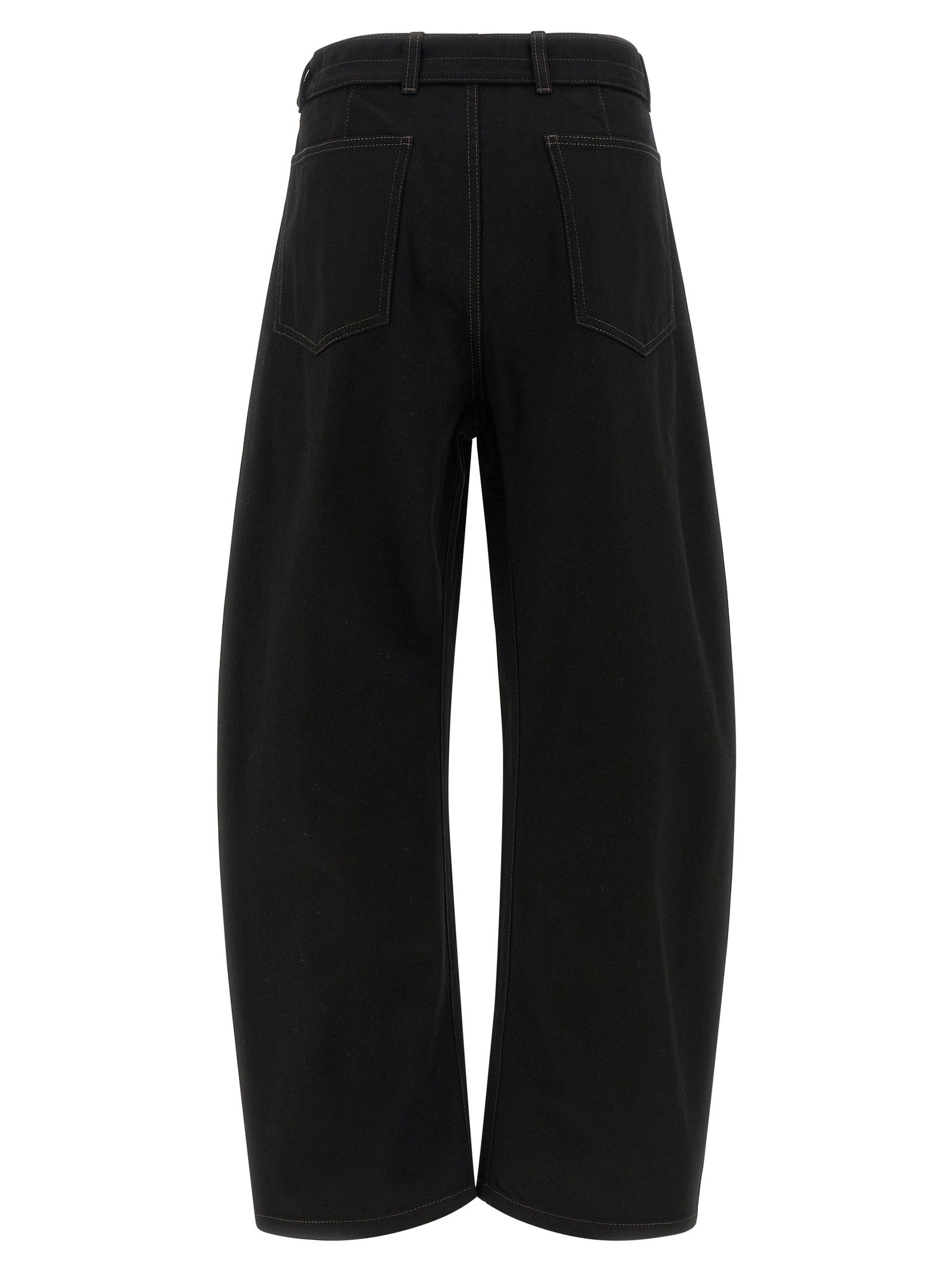 Lemaire Twisted Belted Jeans Black
