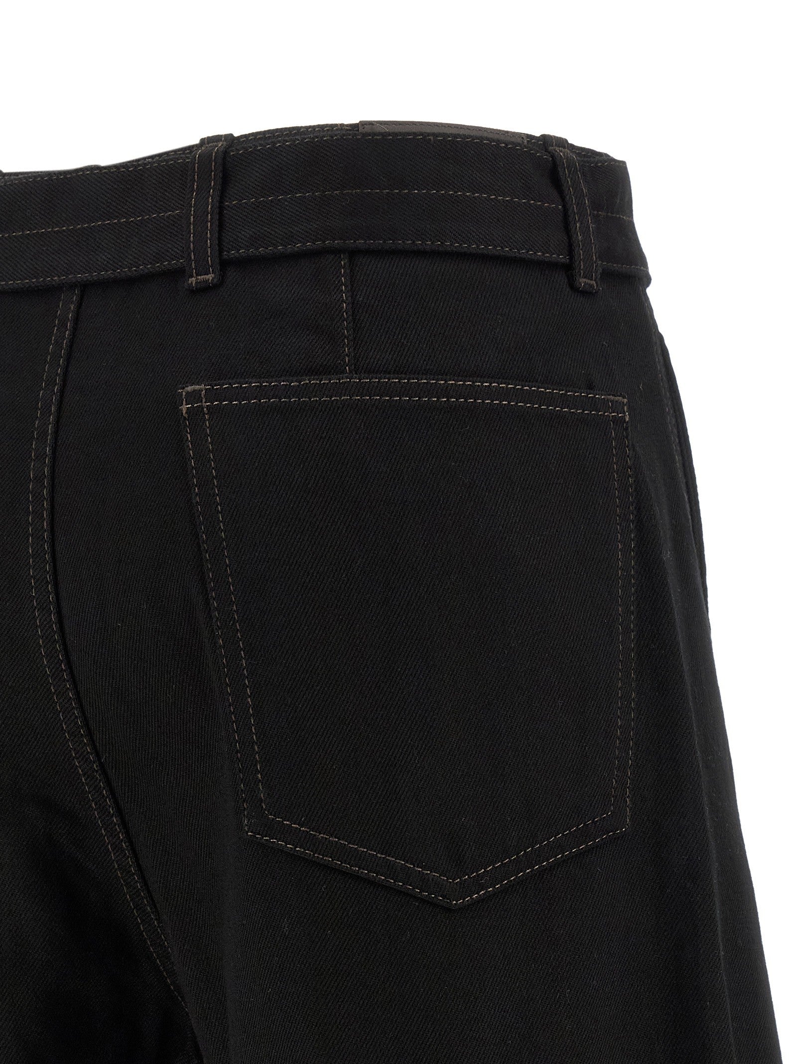 Lemaire Twisted Belted Jeans Black
