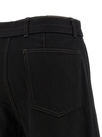Lemaire Twisted Belted Jeans Black