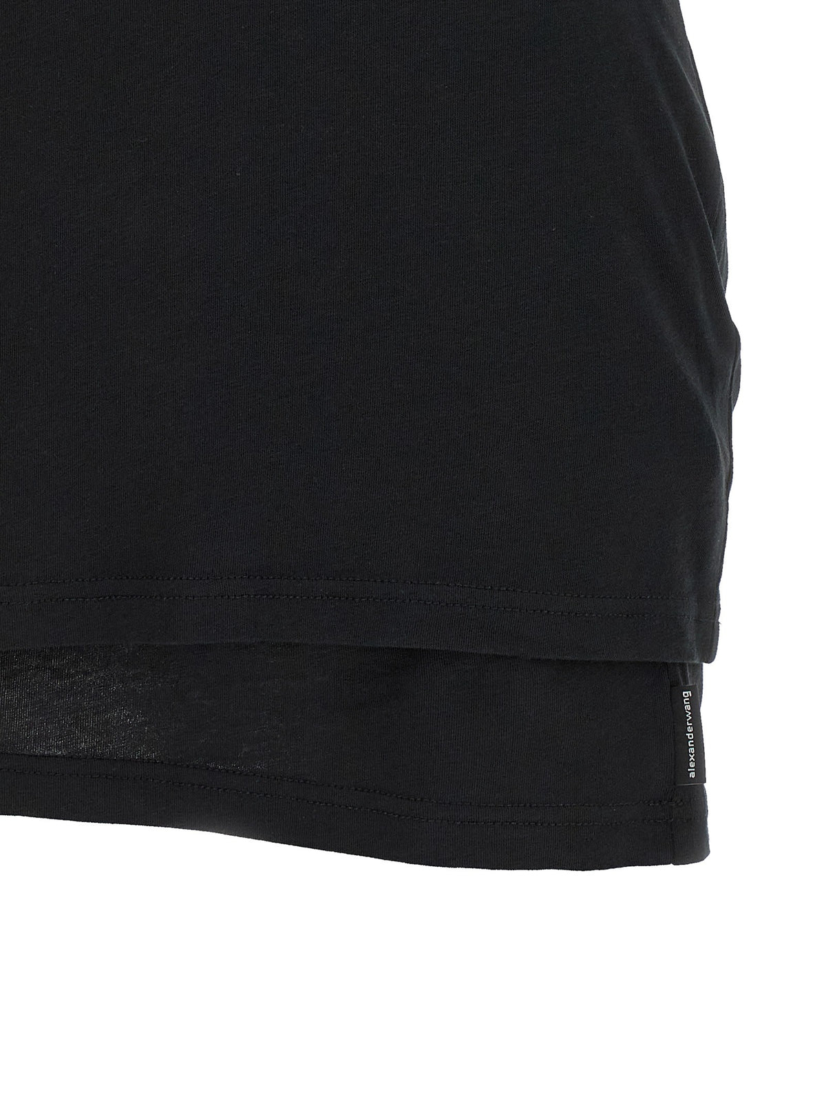 alexanderwang Twisted Bust Layered Dress Black, view 4