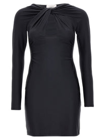 Coperni Twisted Cut Out Dress Black