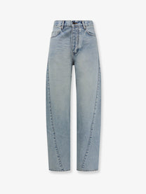 Balenciaga Women's Twisted Seam Jeans Blue