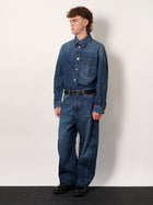 Givenchy Men's Twisted Stone Washed Denim Jeans Blue, view 2