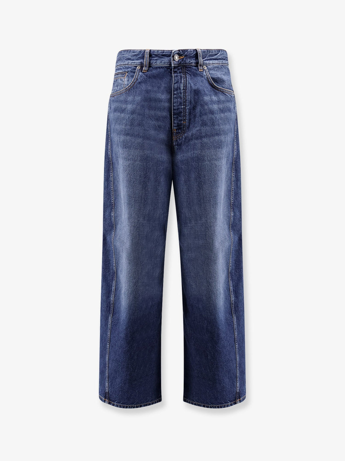 Givenchy Men's Twisted Stone Washed Denim Jeans Blue