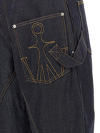 JW Anderson Twisted Workwear Jeans Blue, view 4