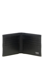 Fendi Two Color FF Jacquard Wallet Black, view 3