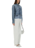 Moschino Jeans Women's Two Colour Jeans White, view 2