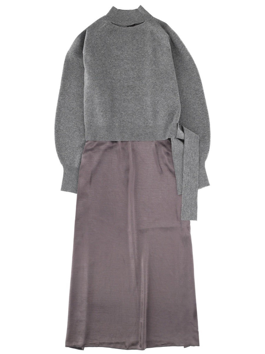 BOSS Women's Two in One Dress Grey