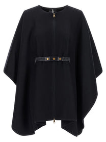 Moncler Two Material Cape Blue