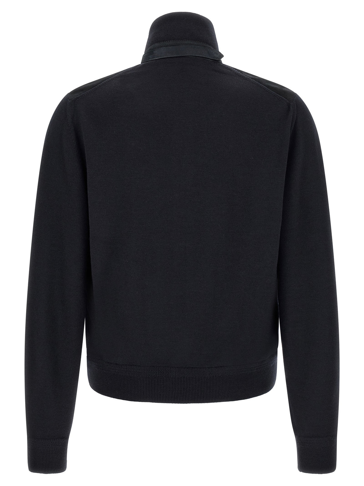 Tom Ford Two Material Cardigan Blue