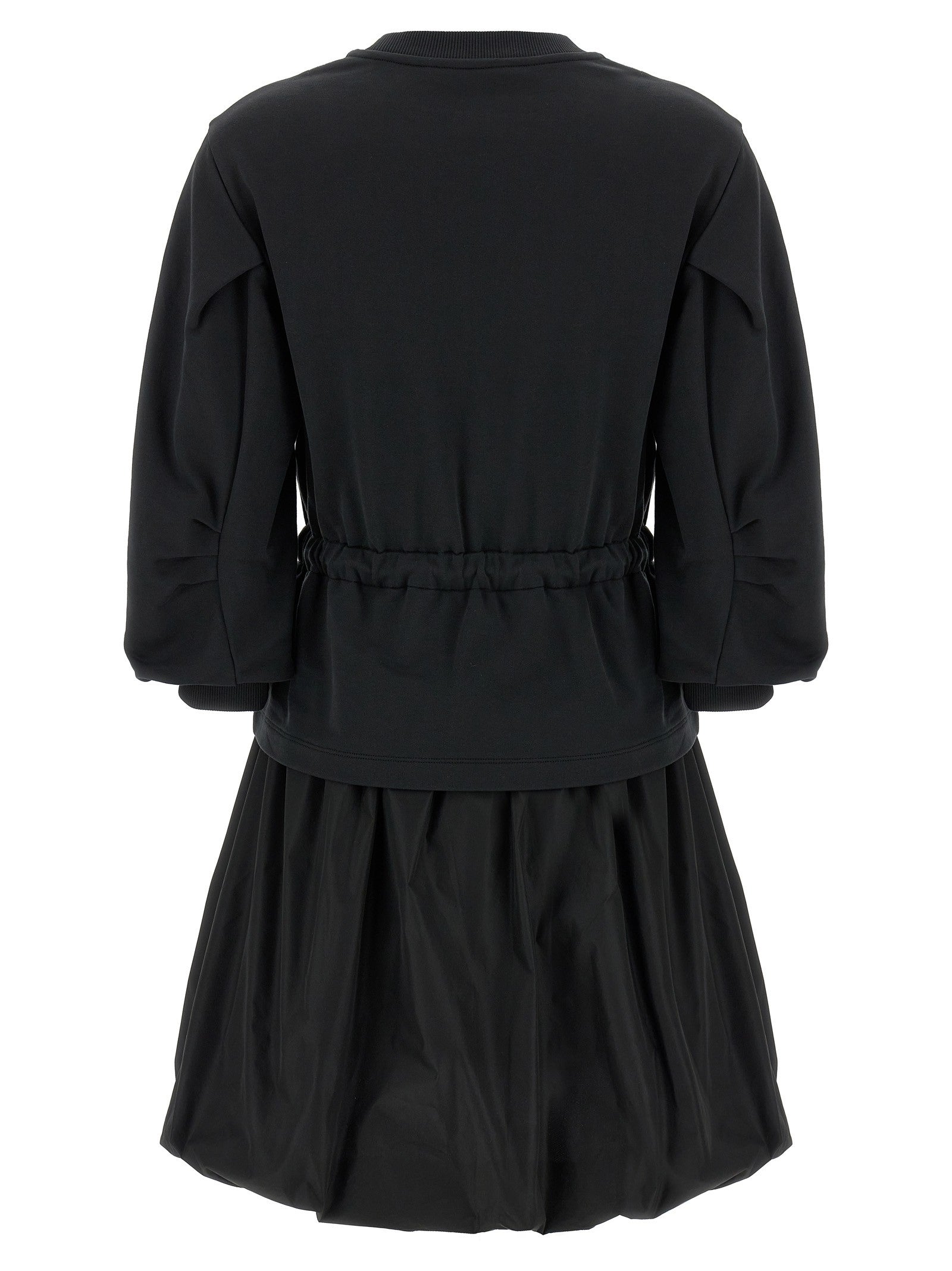 Moncler Two Material Dress Black