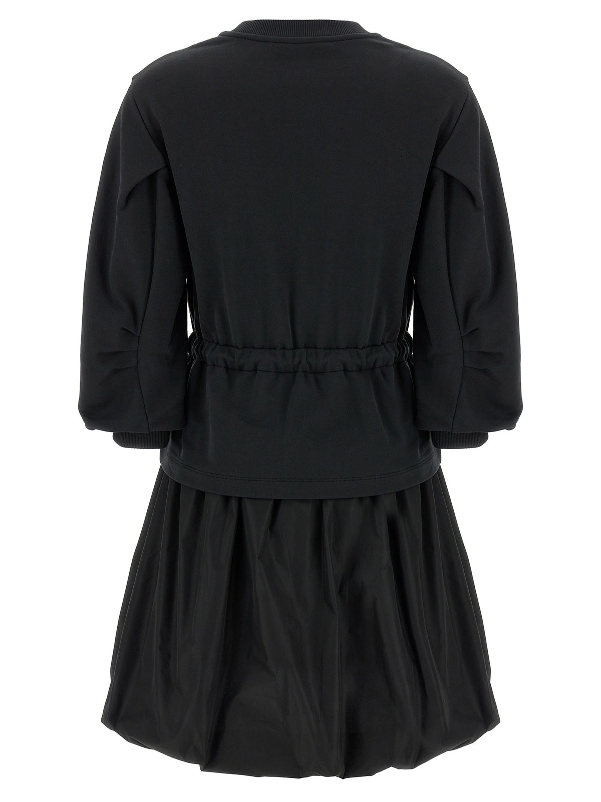 Moncler Two Material Dress Black, view 2