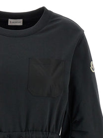 Moncler Two Material Dress Black