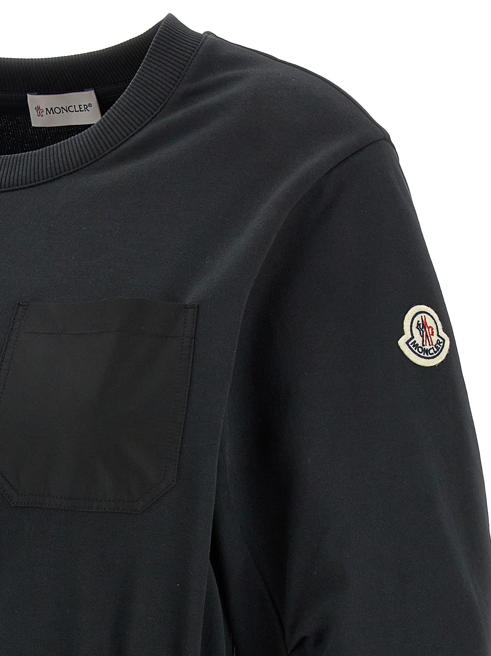 Moncler Two Material Dress Black