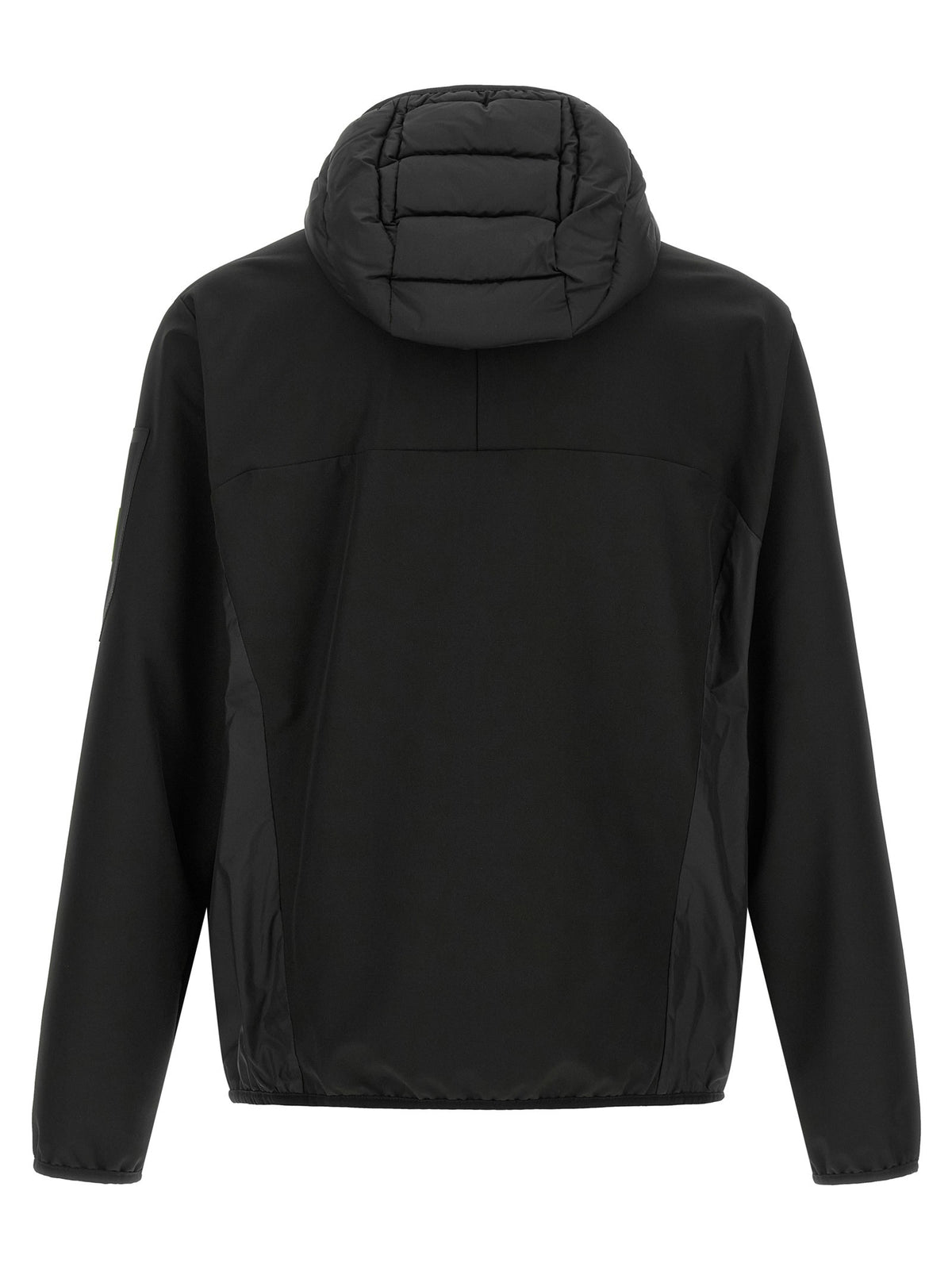 HUGO BOSS Two Material Hoodie Black