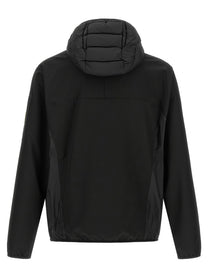 HUGO BOSS Two Material Hoodie Black