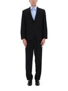 HUGO BOSS Men's Due Pezzi Karlo Flips Suit Black, view 3