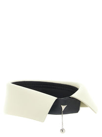 Fendi Two Tone Sisters Collar White