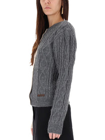 Moschino Women's Two Tone Cardigan Grey
