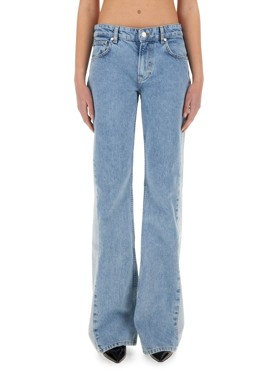 Moschino Jeans Women's Two Tone Denim Jeans Blue Moschino Jeans
