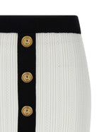 Balmain Two Tone Miniskirt White, view 3