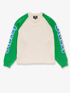 Stussy Men's Two Tone Raglan Sweater White