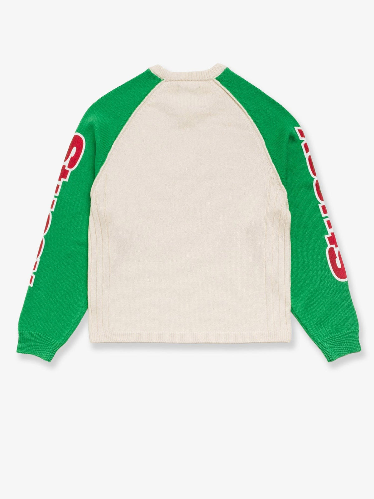 Stussy Men's Two Tone Raglan Sweater White, view 2