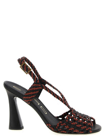 ETRO Two Tone Sandals Brown