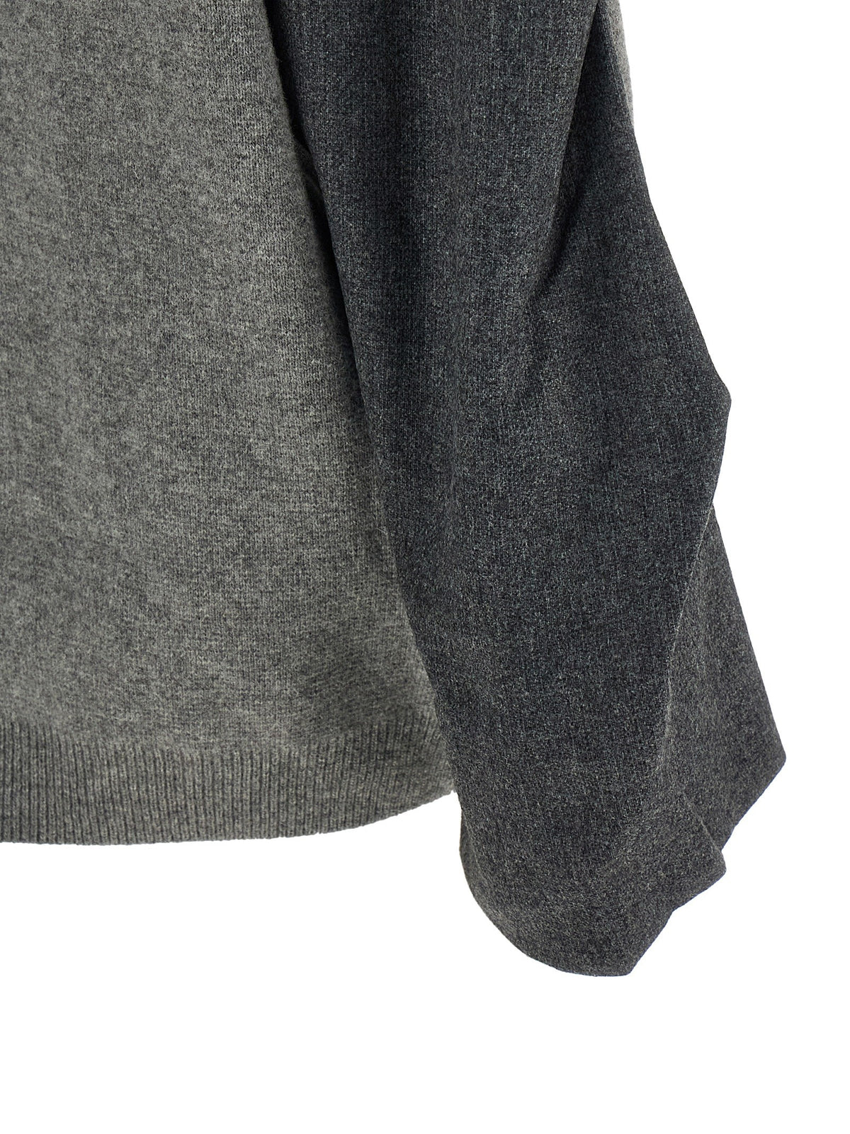 Nude Lucy Two Tone Sleeve Sweater Grey, view 4