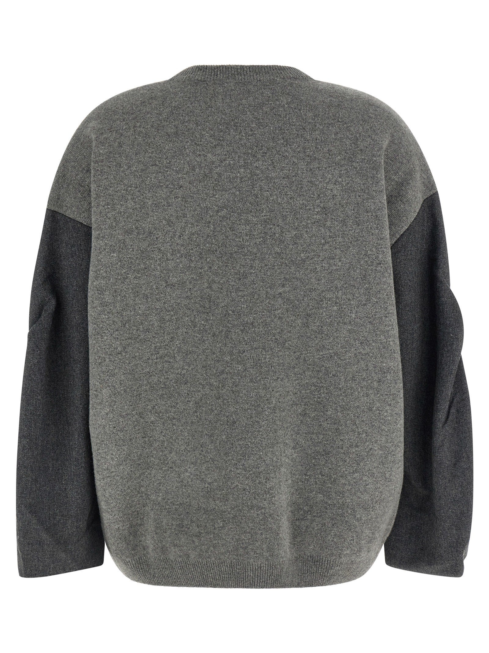 Nude Lucy Two Tone Sleeve Sweater Grey