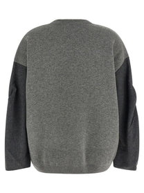 Nude Lucy Two Tone Sleeve Sweater Grey