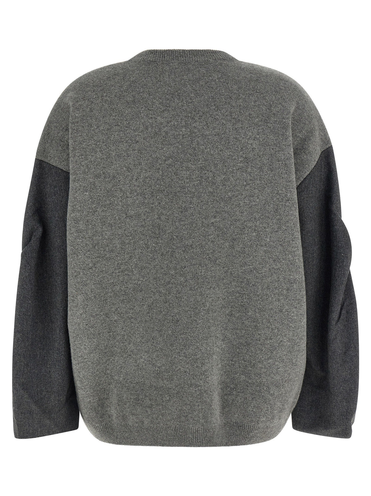 Nude Lucy Two Tone Sleeve Sweater Grey, view 2