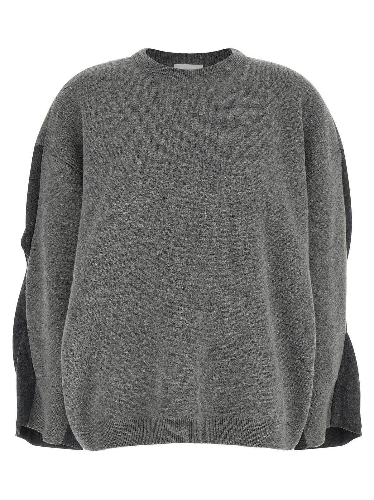 Nude Lucy Two Tone Sleeve Sweater Grey