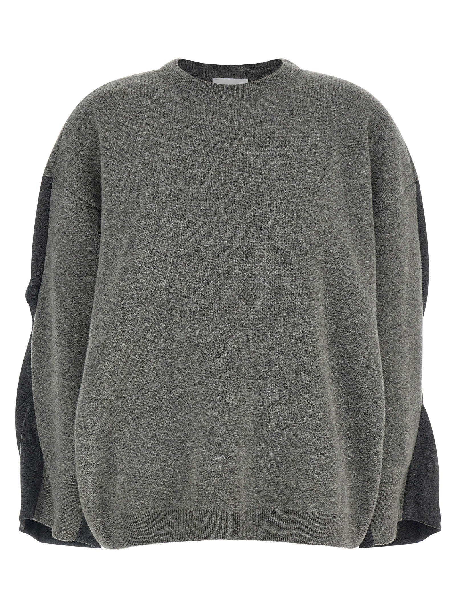 Nude Lucy Two Tone Sleeve Sweater Grey