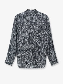 Bottega Veneta Women's Two Tone Viscose Shirt Black