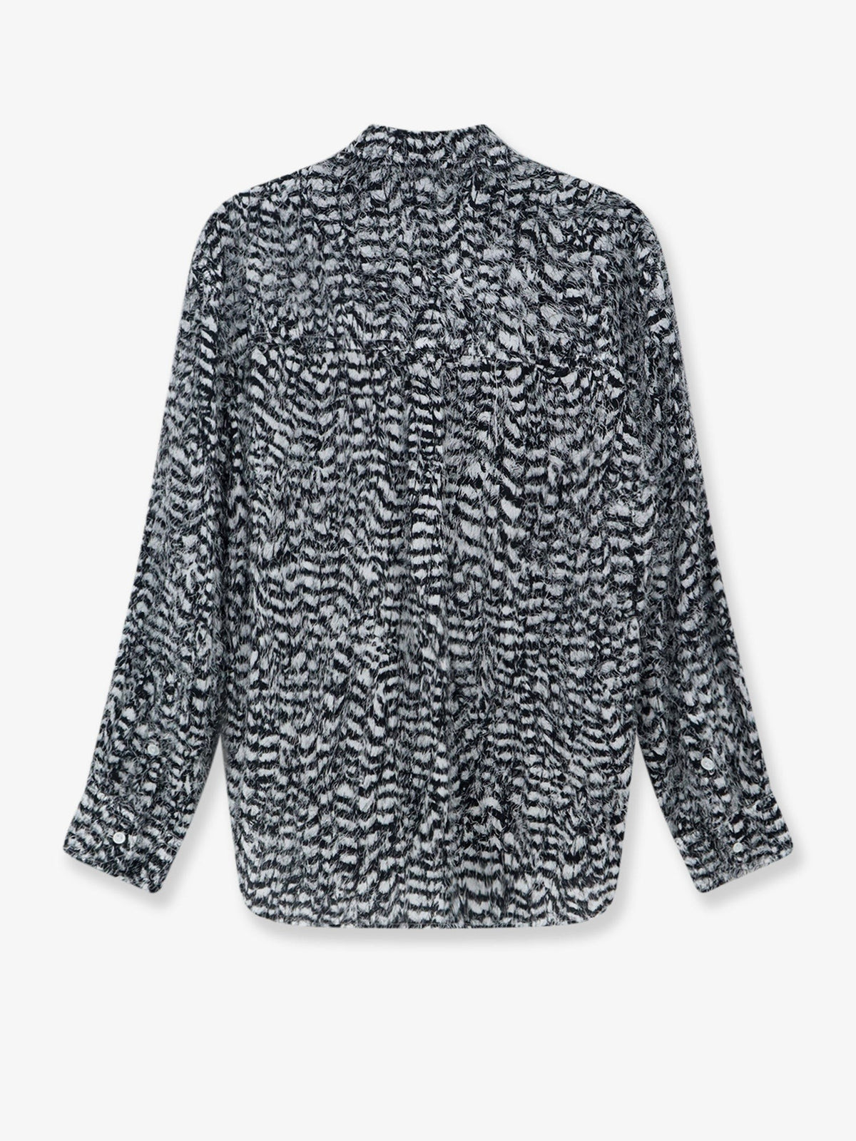 Bottega Veneta Women's Two Tone Viscose Shirt Black