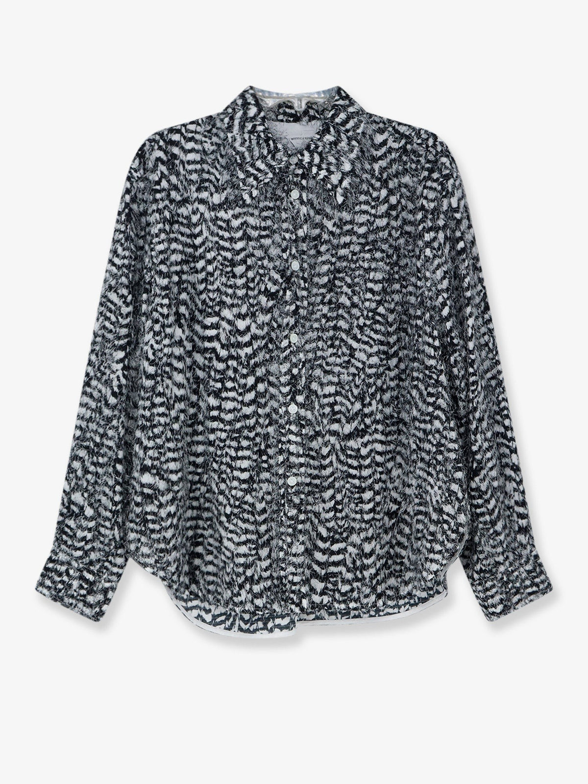 Bottega Veneta Women's Two Tone Viscose Shirt Black
