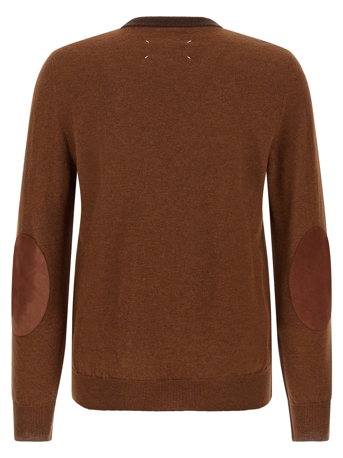 Maison Margiela Two Tone Wool Sweater Brown
