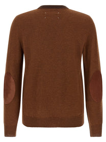 Maison Margiela Two Tone Wool Sweater Brown