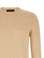 Zanone Two Tone Yarn Sweater Beige, view 3