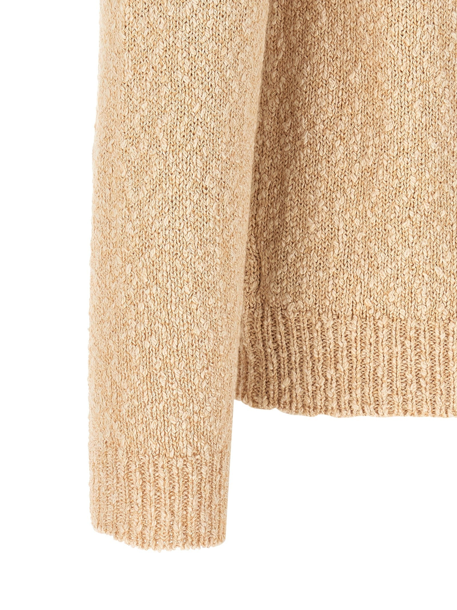 Zanone Two Tone Yarn Sweater Beige