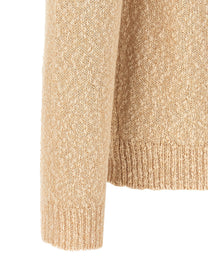 Zanone Two Tone Yarn Sweater Beige