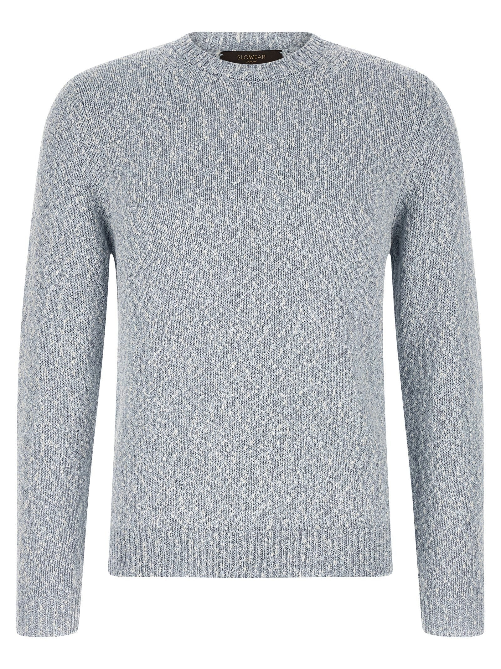 Zanone Two Tone Yarn Sweater Blue