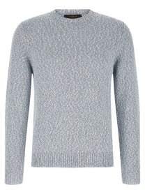 Zanone Two Tone Yarn Sweater Blue