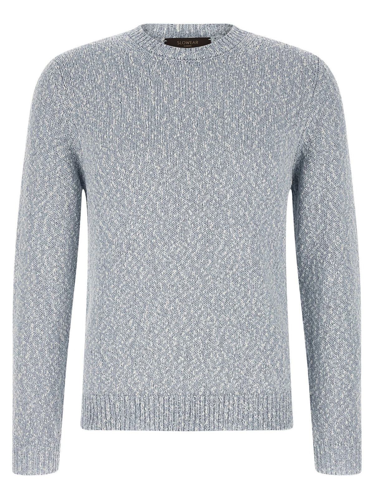 Zanone Two Tone Yarn Sweater Blue